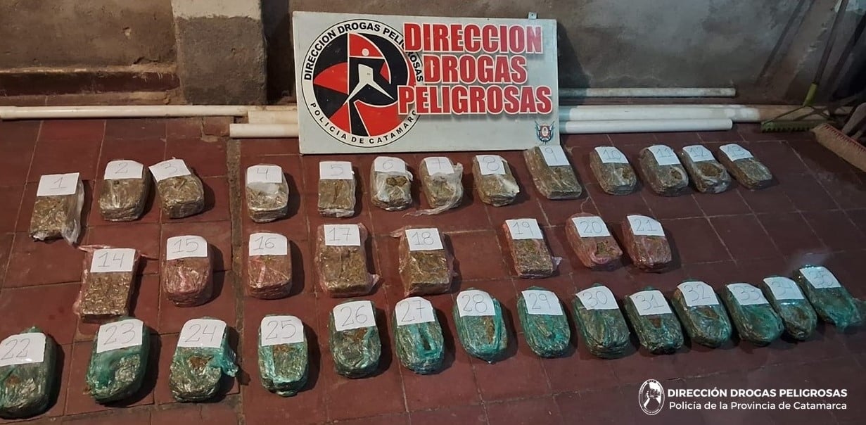 Golpe al narcotráfico en la Capital: secuestraron más de 17 kilos de marihuana