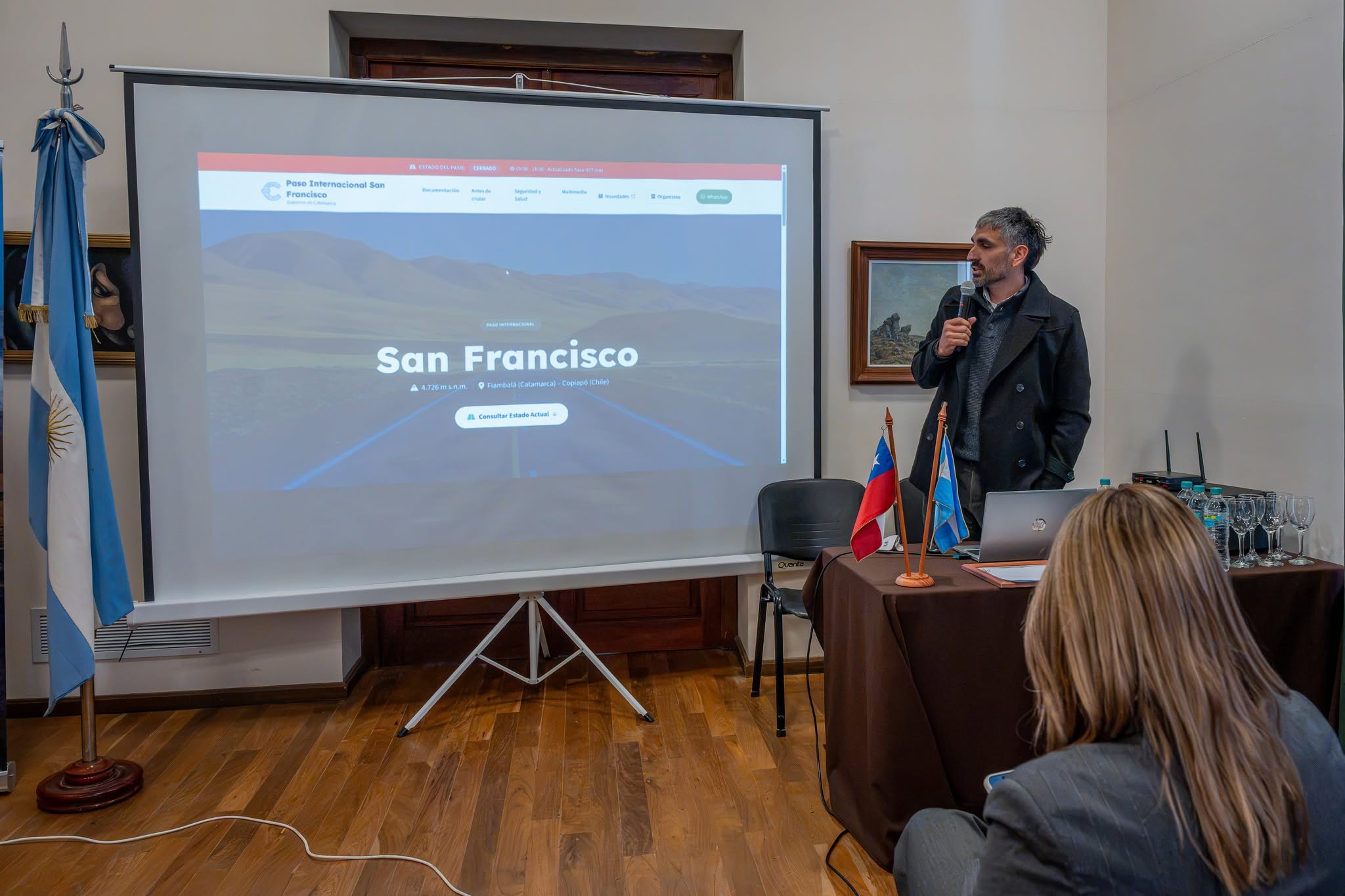 Presentaron la nueva página web del Paso Internacional San Francisco